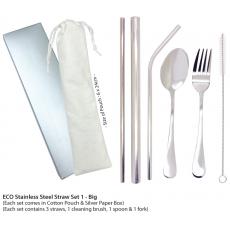 ECO Stainless Steel Straw Set 1